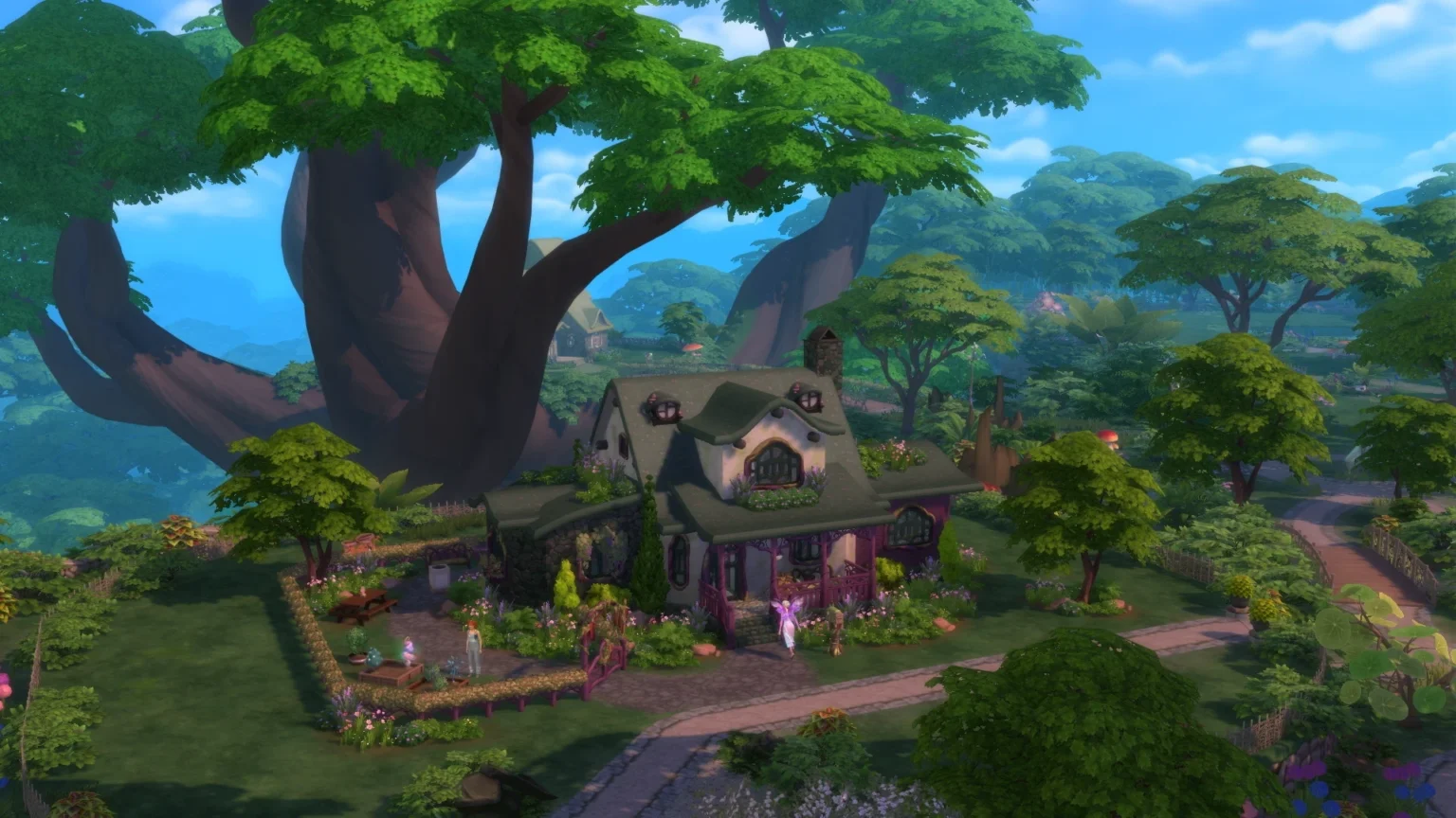 Community-made lots join The Sims 4’s new “Volshebstvo Prirody” pack