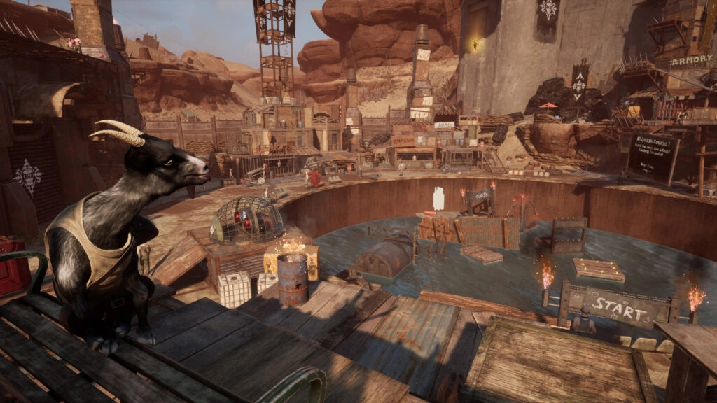 Goat Simulator 3: Baadlands turns San Angora into a harsher wasteland