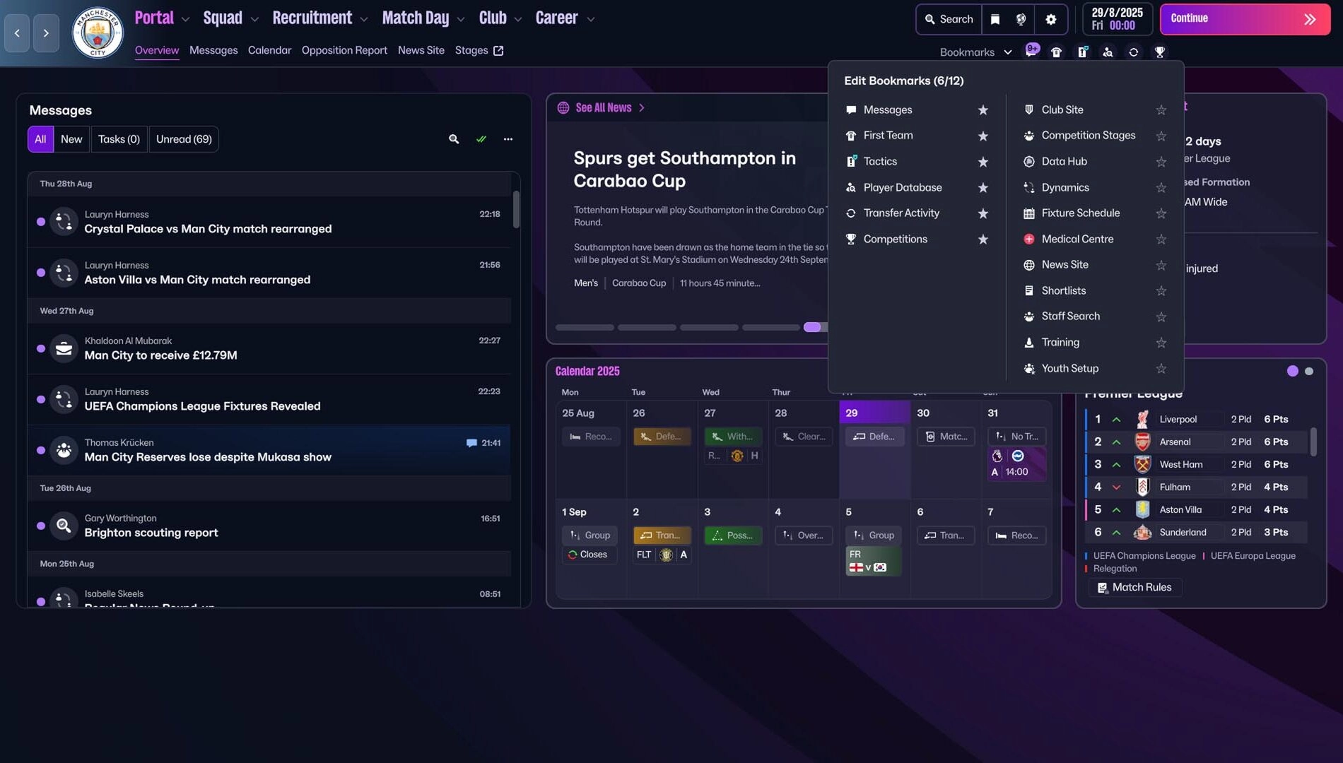 Football Manager 26 Console UI: Exciting new features for strategic gameplay and seamless navigation in football management.