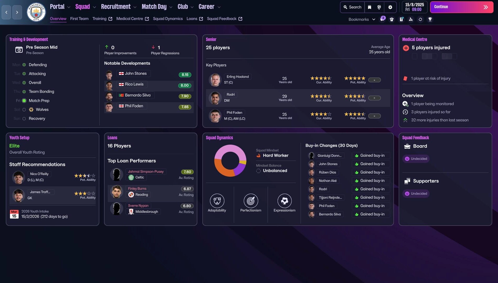 Explore Football Manager 26 Console UI, featuring intuitive navigation, player stats, and managerial tools for success.