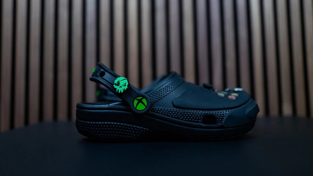 Exclusive Xbox and Crocs collaboration: controller-inspired clogs with cushioned footbeds for ultimate gaming comfort.