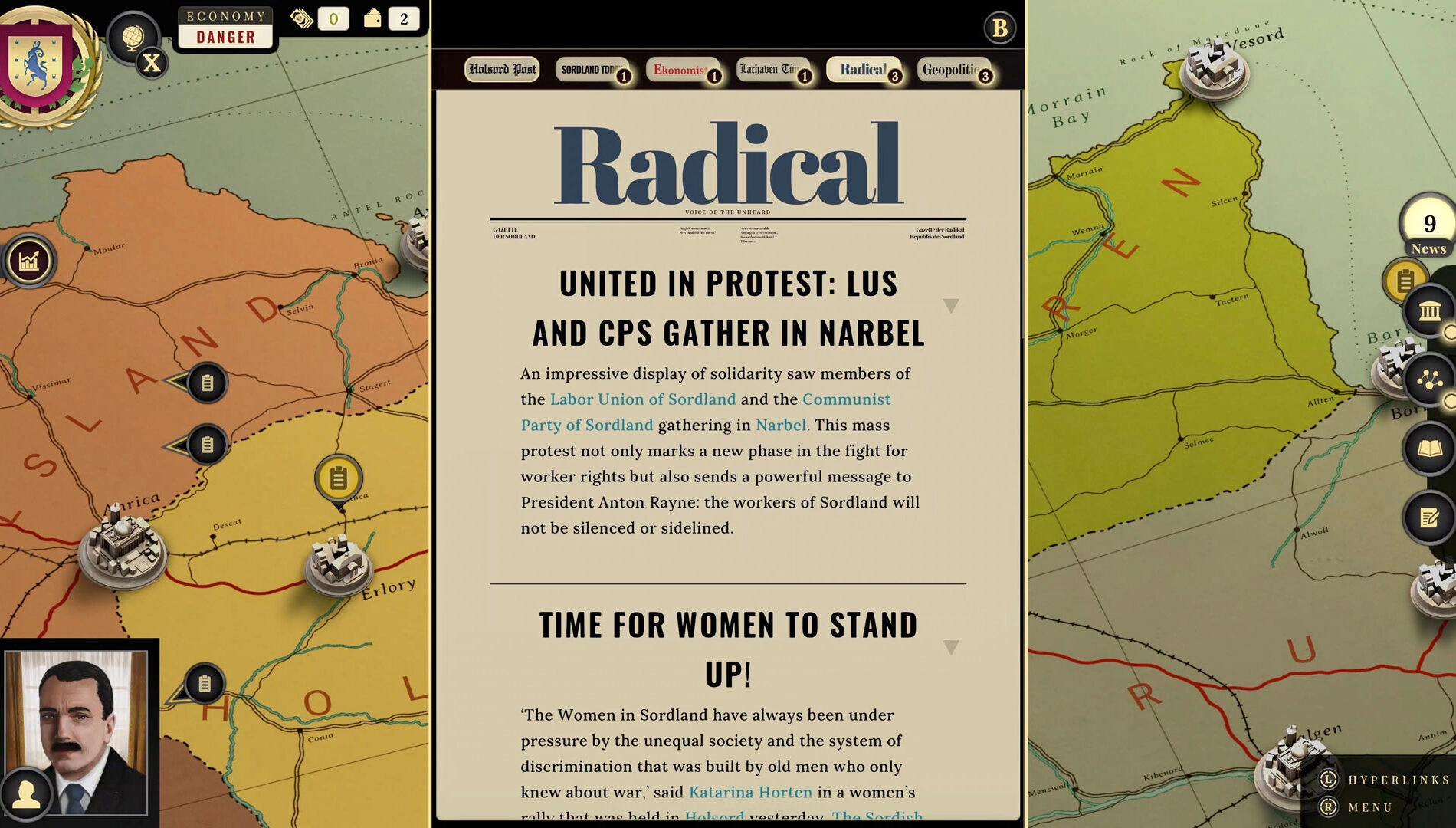 Suzerain arrives on Xbox, joined by the Kingdom of Rizia expansion