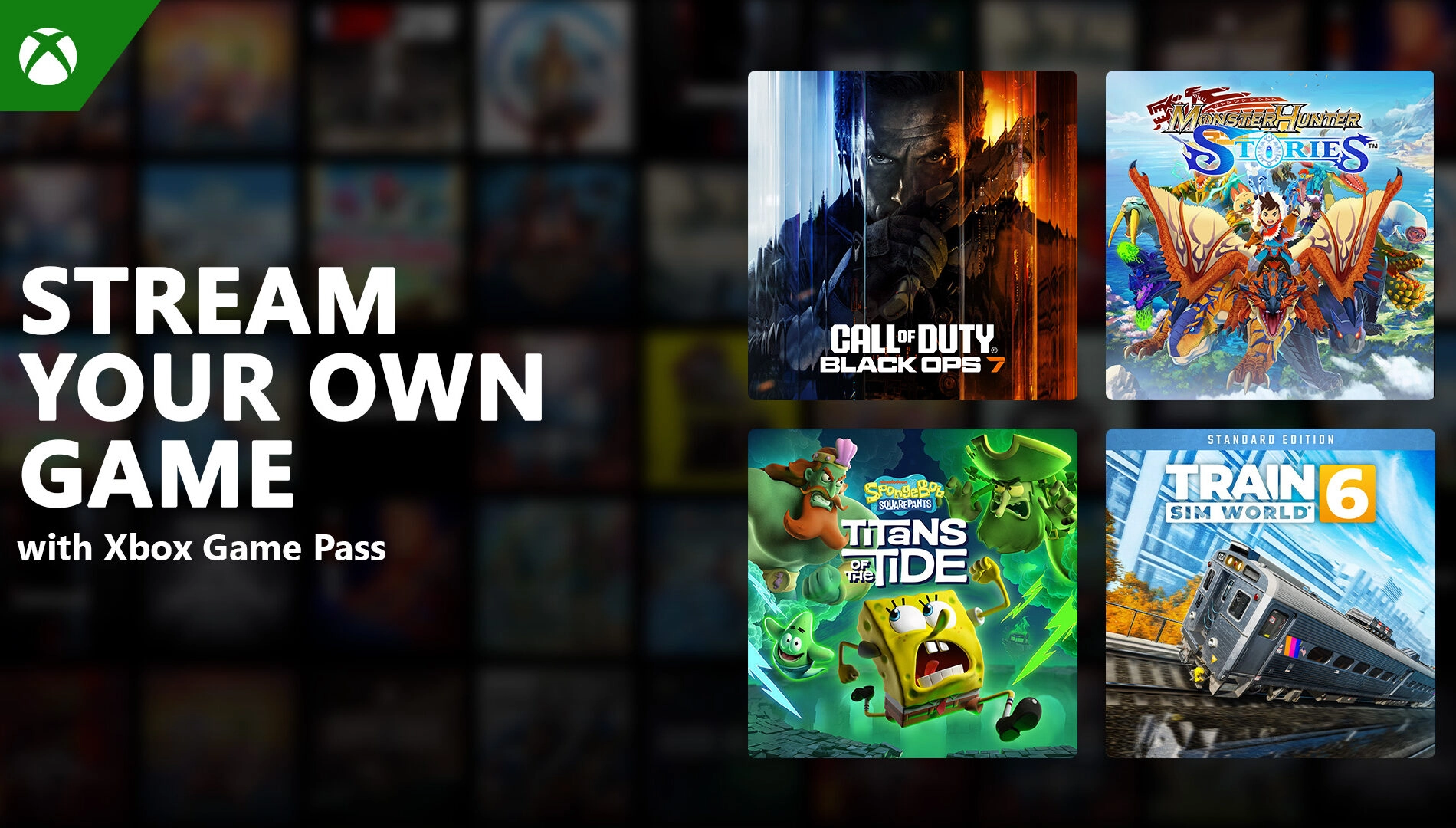 Discover Xbox Cloud Gaming: Stream top games like Call of Duty and SpongeBob on various devices with Xbox Game Pass.