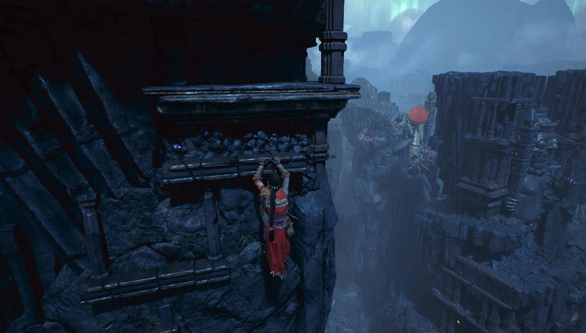 Raji: Kaliyuga gameplay reveal showcasing the new third-person perspective in an ancient Indian setting.