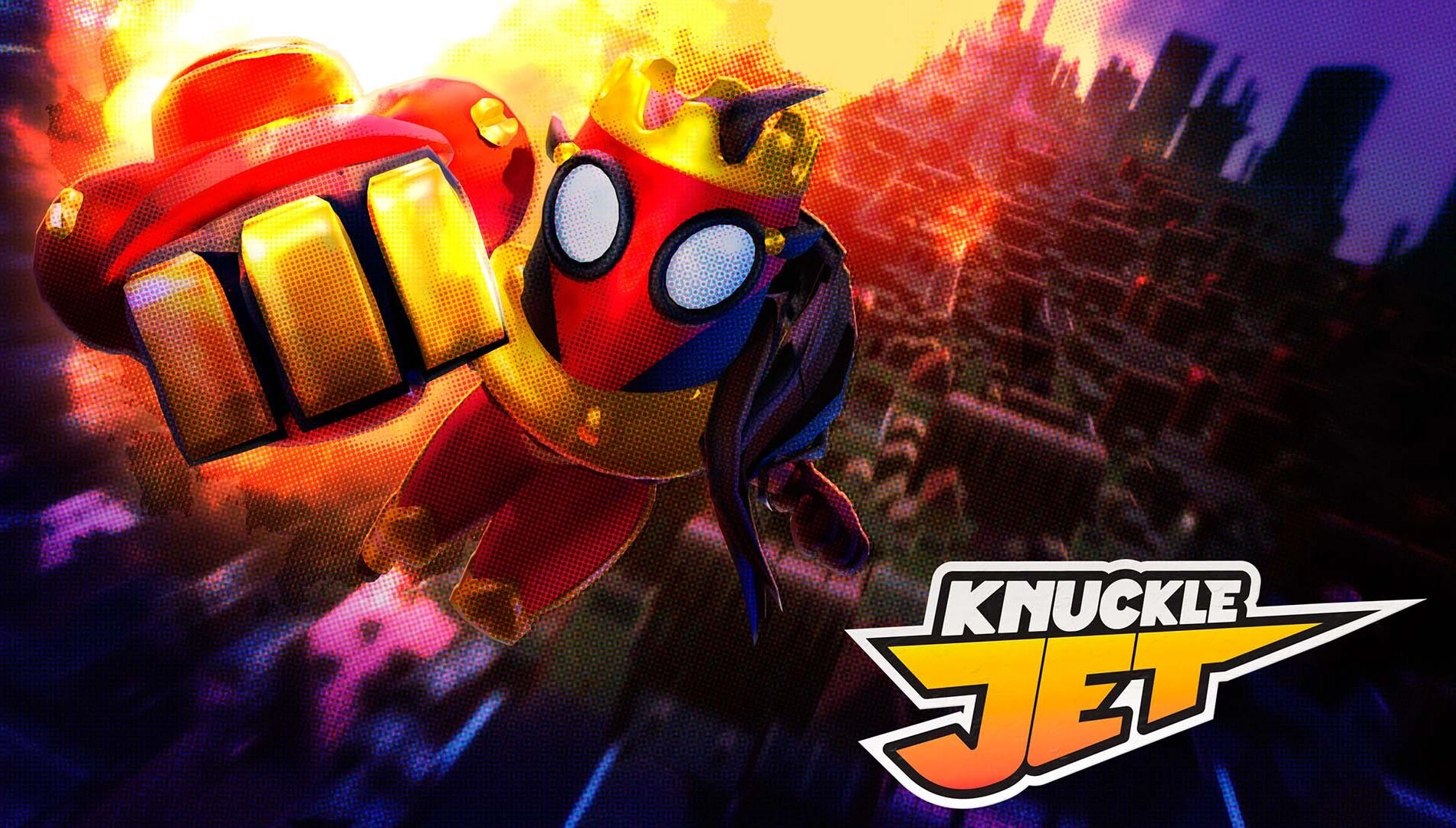 Exciting Knuckle Jet game character in action, launching into chaos during Indie Selects Demo Fest on Xbox. Free demos ava...