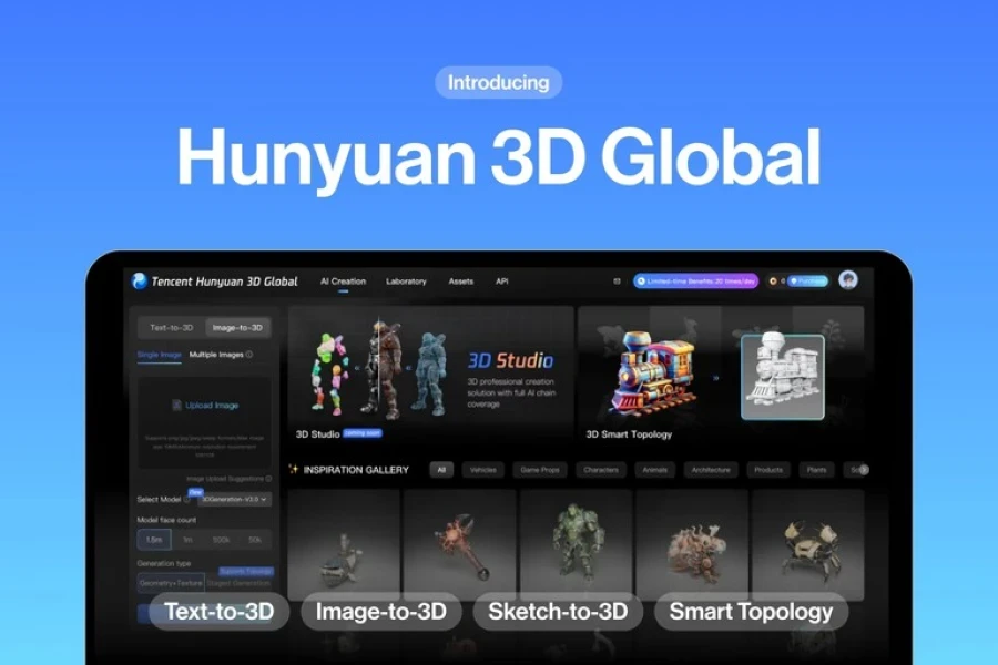 Hunyuan 3D goes worldwide – Tencent opens its AI 3D tools to creators