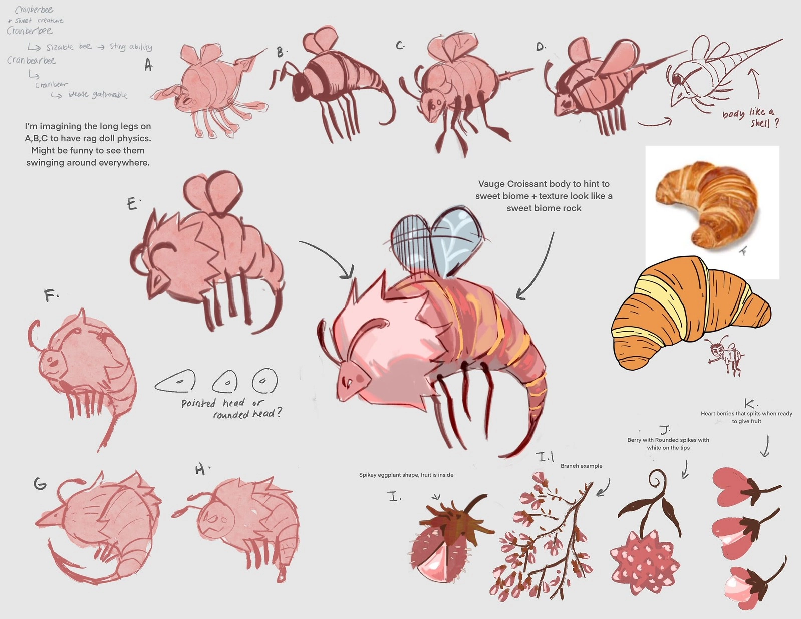 Alt text: Concept art for Beastro showcasing whimsical creatures inspired by food flavors and biomes in a cozy deck-buildi...