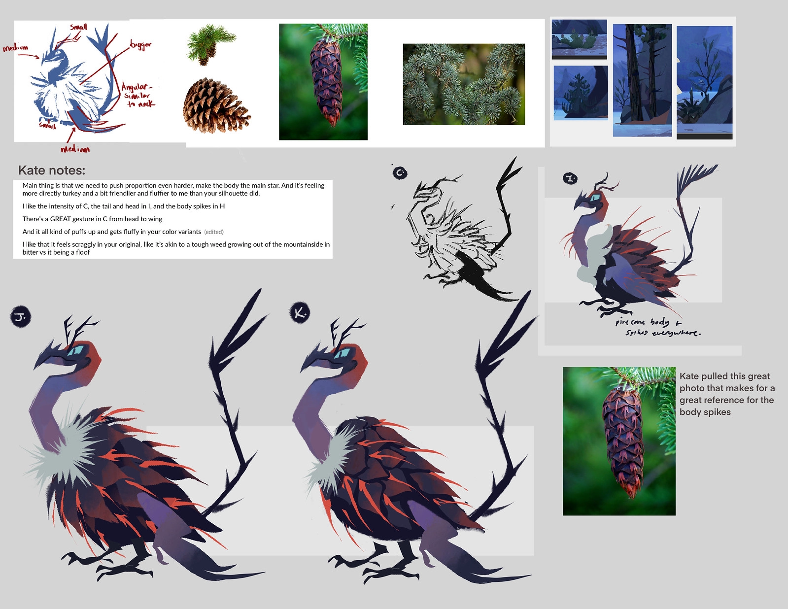 Concept art for Beastro showcasing character designs and flavor biome elements, highlighting rich visuals for gameplay aes...