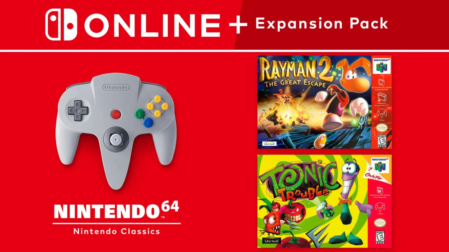 Nintendo Switch Online + Expansion Pack drops two Ubisoft N64 titles