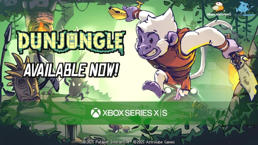Monkey-led roguelite Dunjungle swings onto Xbox on December 11