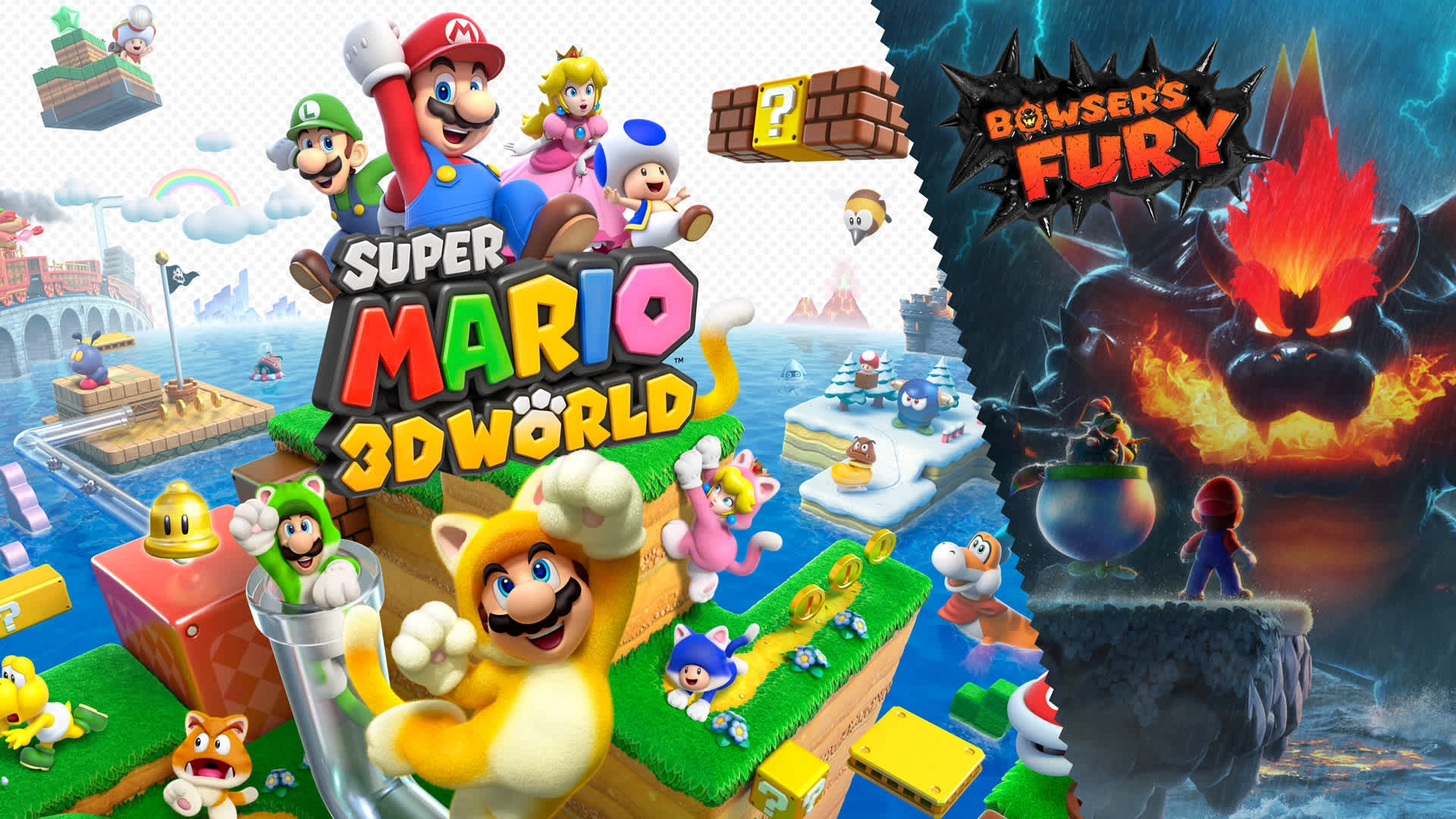 Explore Mario games on Nintendo Switch™ 2, featuring iconic characters like Bowser and Princess Peach in vibrant adventures.