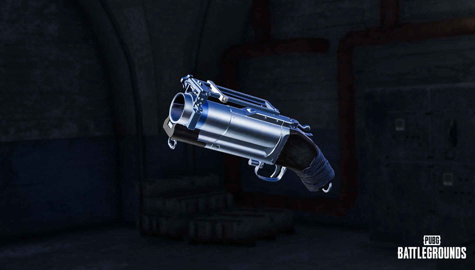 PUBG: Subzero update showcases a sleek silver handgun, symbolizing the new challenges in the frozen battleground of Erangel.