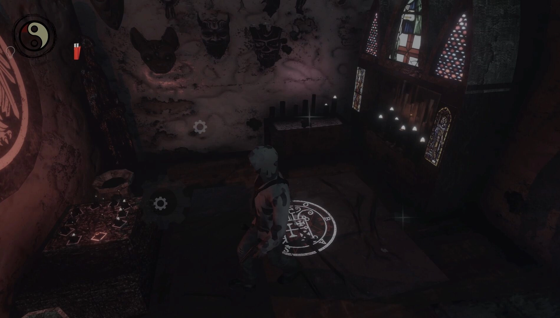 Cinematic shot of a child