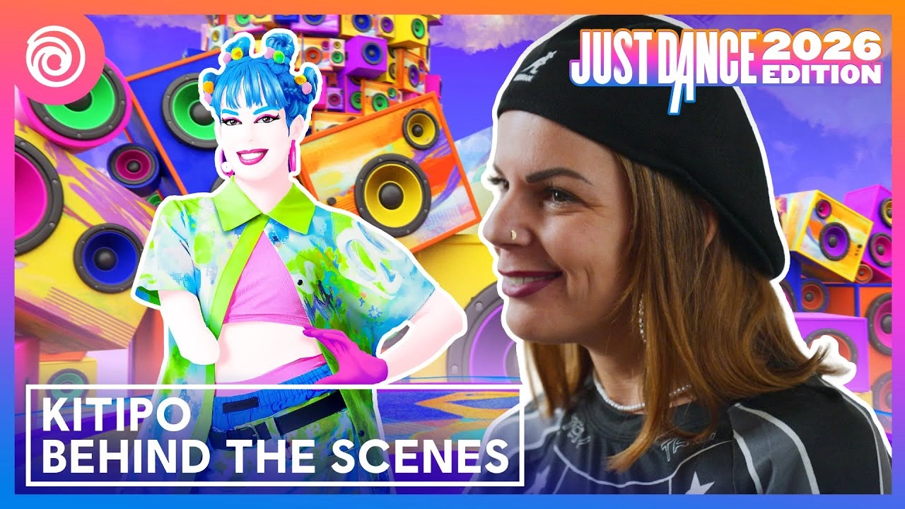Behind-the-scenes of Just Dance 2026 with Angelina Bruno, showcasing resilience, self-expression, and vibrant movement.