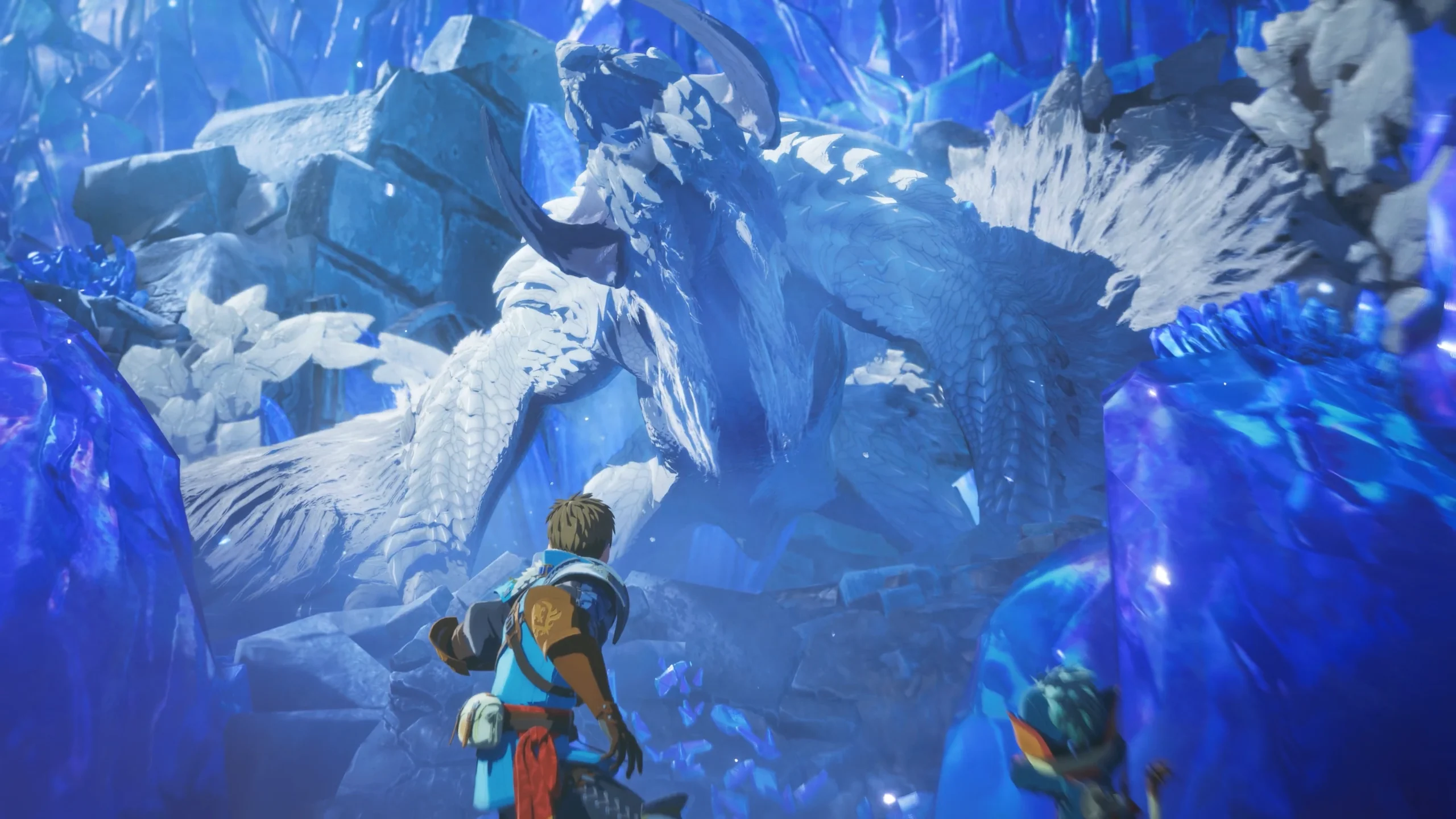 Epic encounter with a towering Elder Dragon in Monster Hunter Stories 3, unveiling new features and conservation challenges.