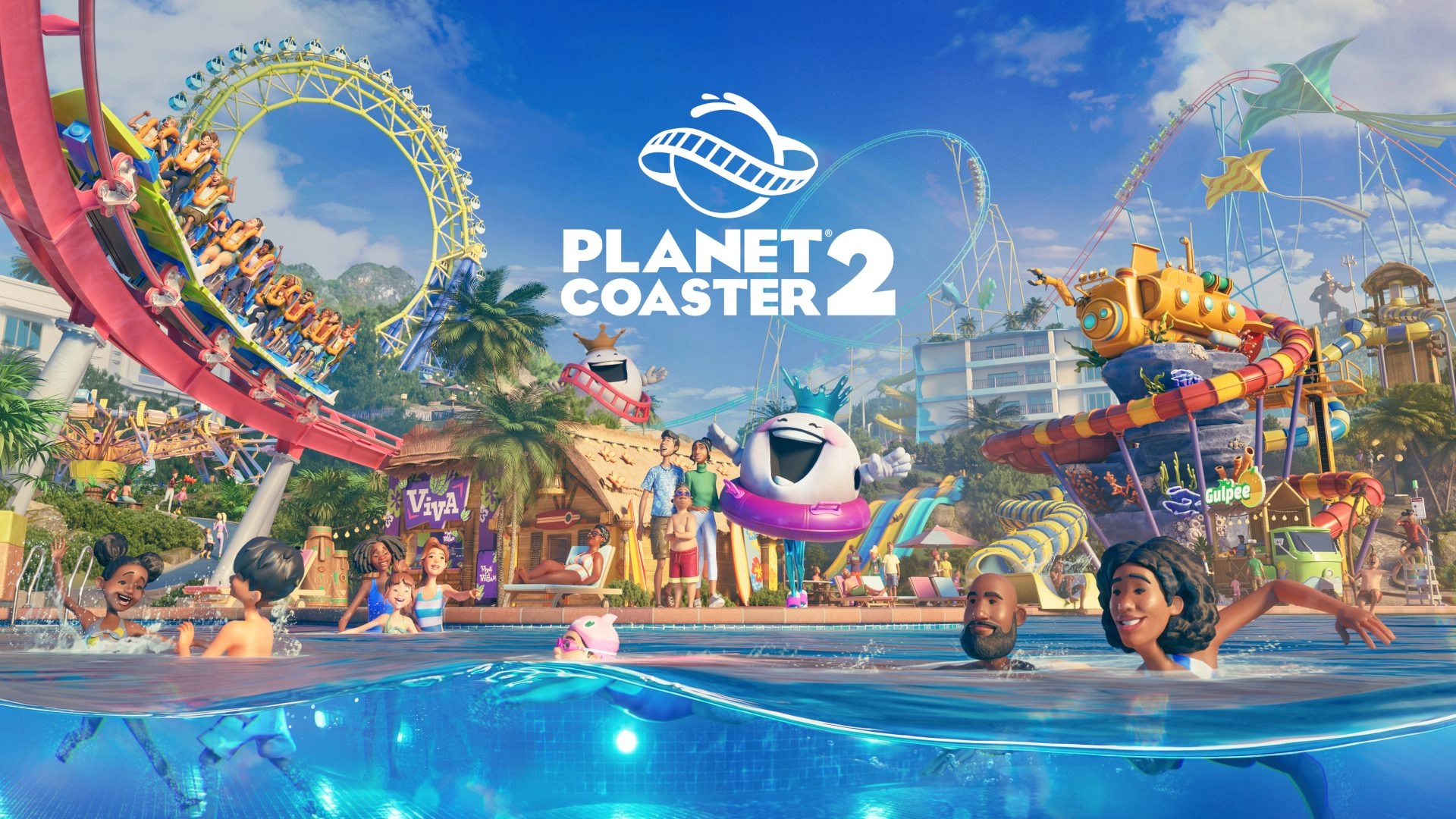 Experience thrilling rides and vibrant attractions in Planet Coaster 2, a fun-filled theme park simulator.
