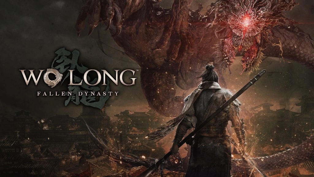 A warrior faces a monstrous foe in Wo Long: Fallen Dynasty, showcasing epic battles in a historical fantasy setting.