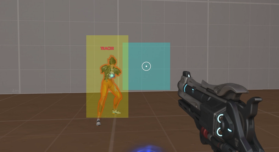 Training a hero in Overwatch 2: showcasing mouse and keyboard support with Tracer for enhanced competitive play.