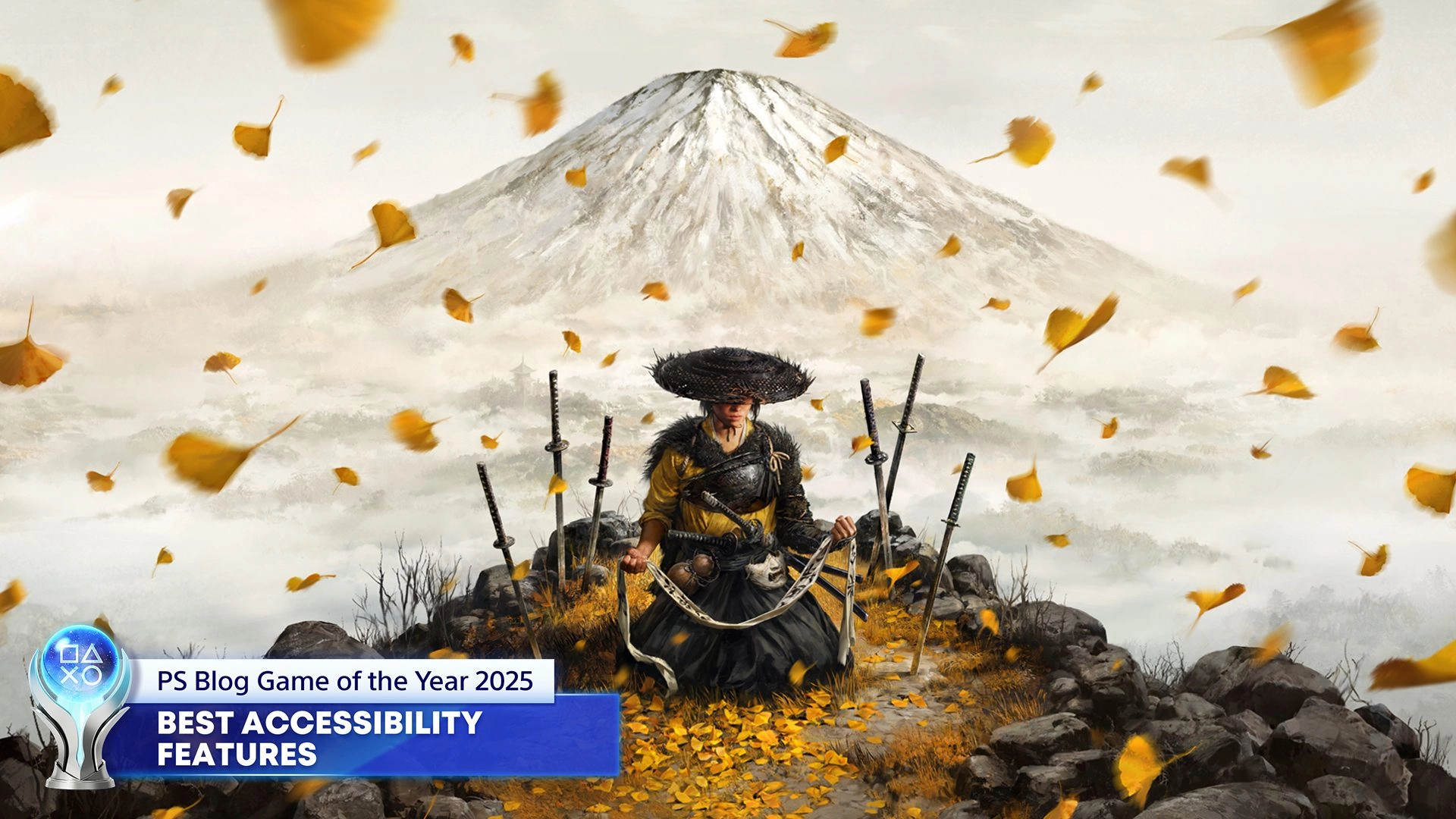 2025 PS Blog Game of the Year Awards: Celebrating Best Accessibility Features with iconic gaming visuals.