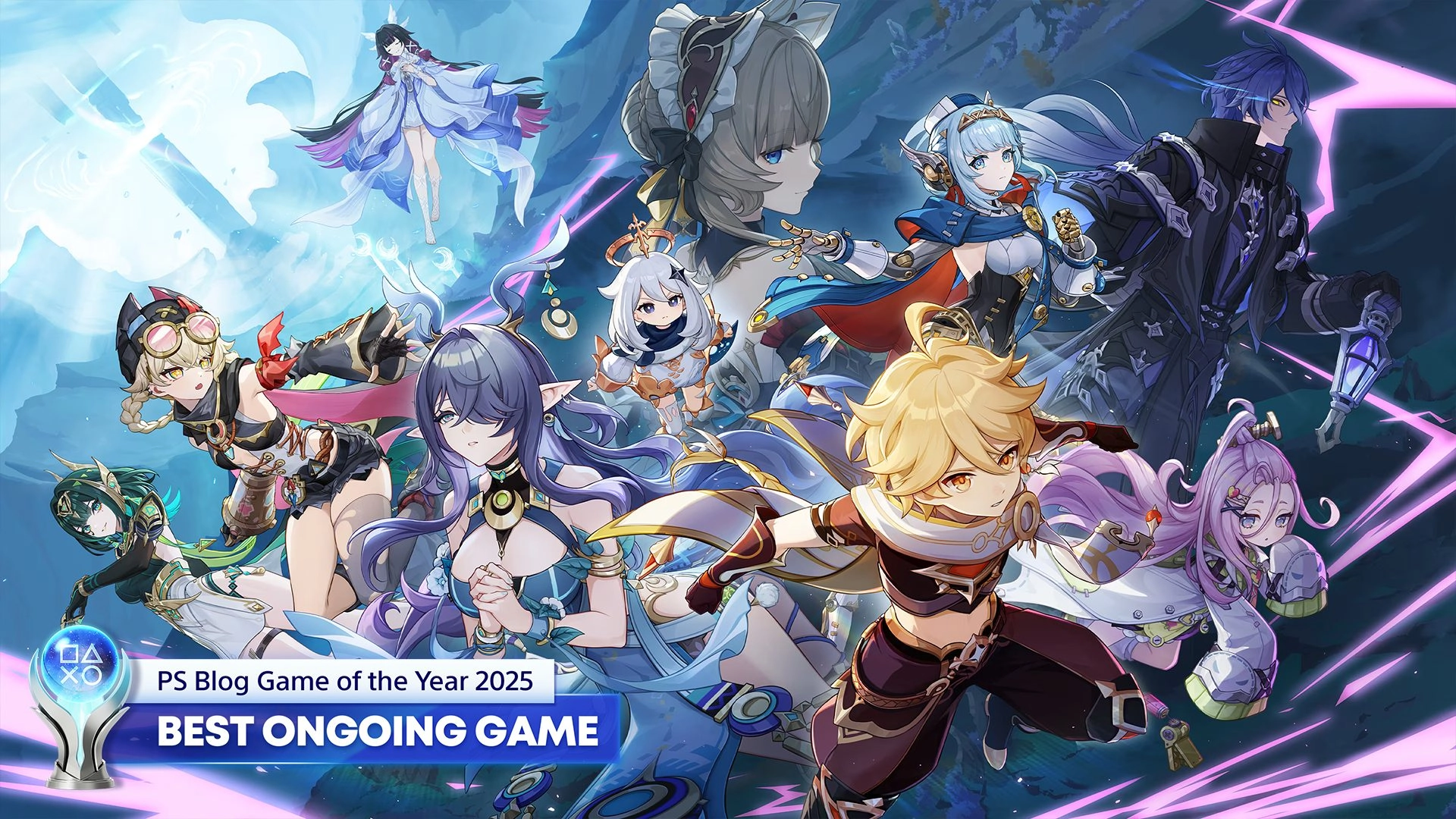 PlayStation Blog Game of the Year 2025 – Best Ongoing Game nominees featuring iconic characters and vibrant art.