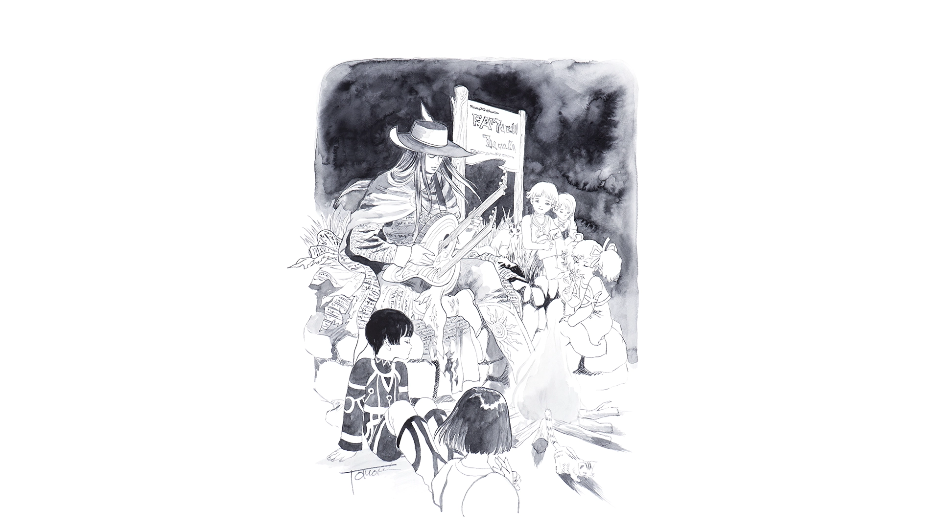 Illustration of a bard captivating an audience, evoking the storytelling essence in Romancing SaGa -Minstrel Song- Remaste...