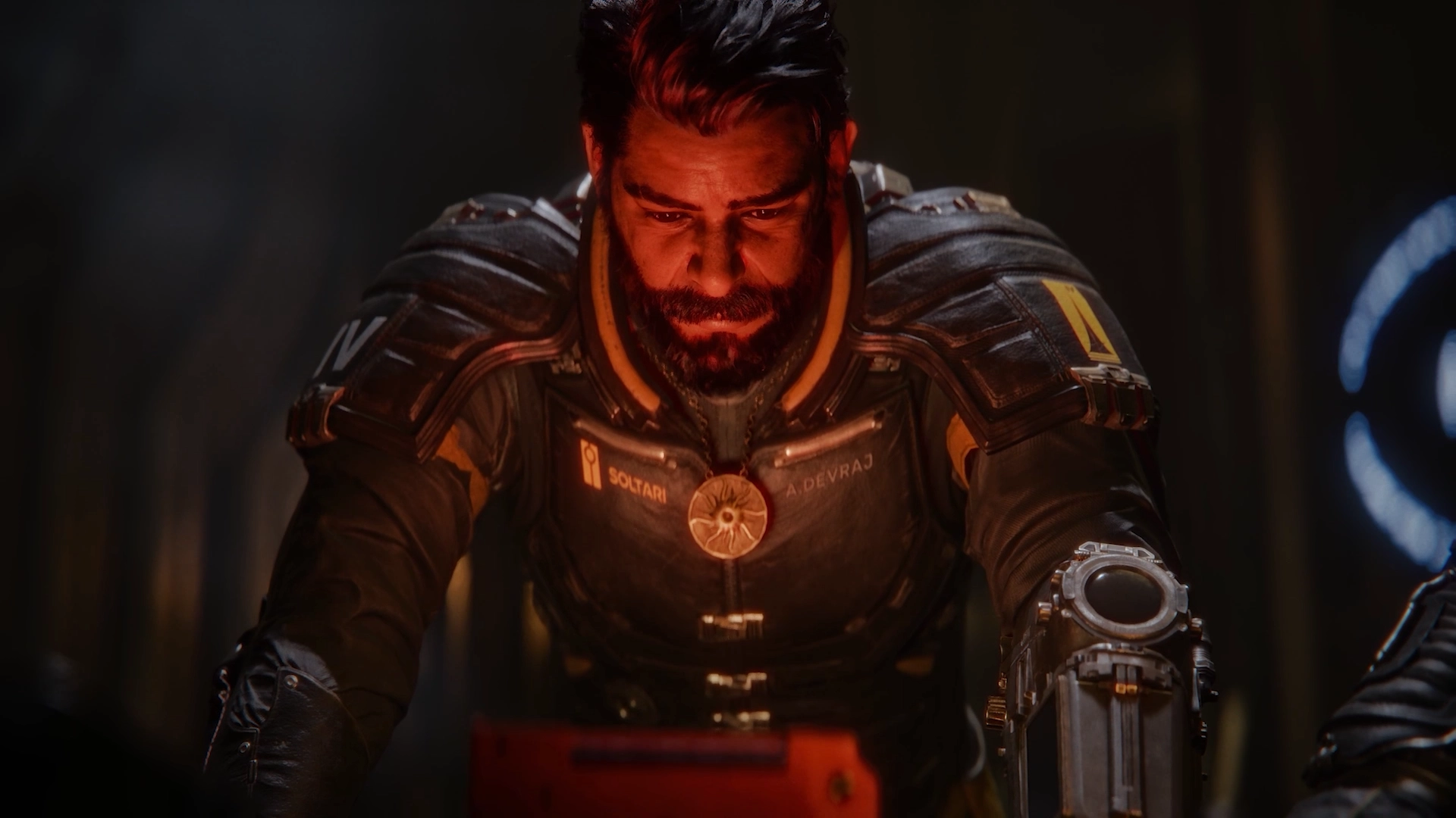 A character from Saros, showcasing emotional depth in a high-stakes environment, highlighting the game