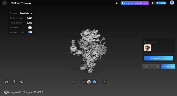 3D model preview in Tencent