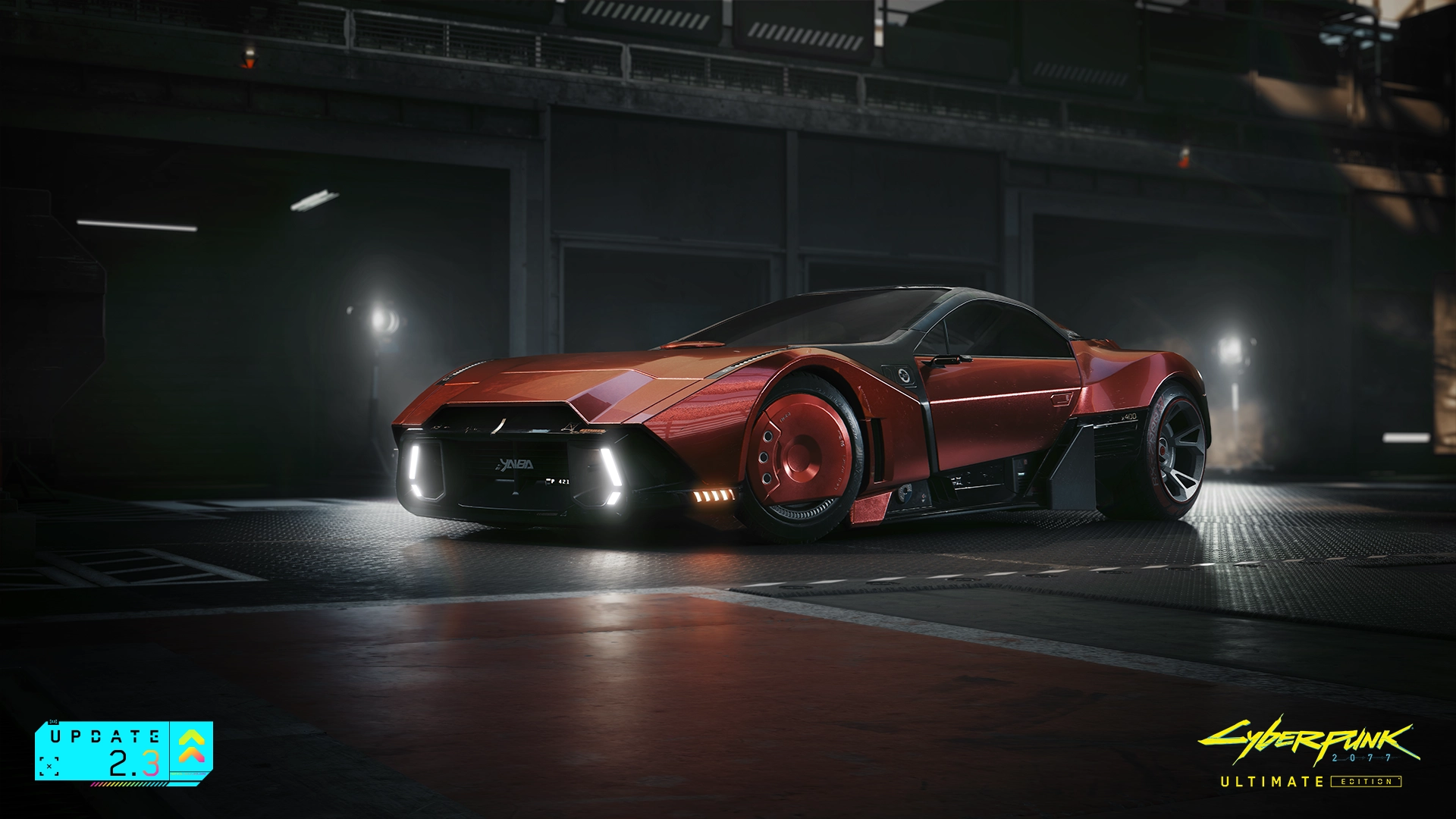 Cyberpunk 2077 Update 2.3: New vehicle showcase with AutoDrive feature for seamless navigation in Night City.