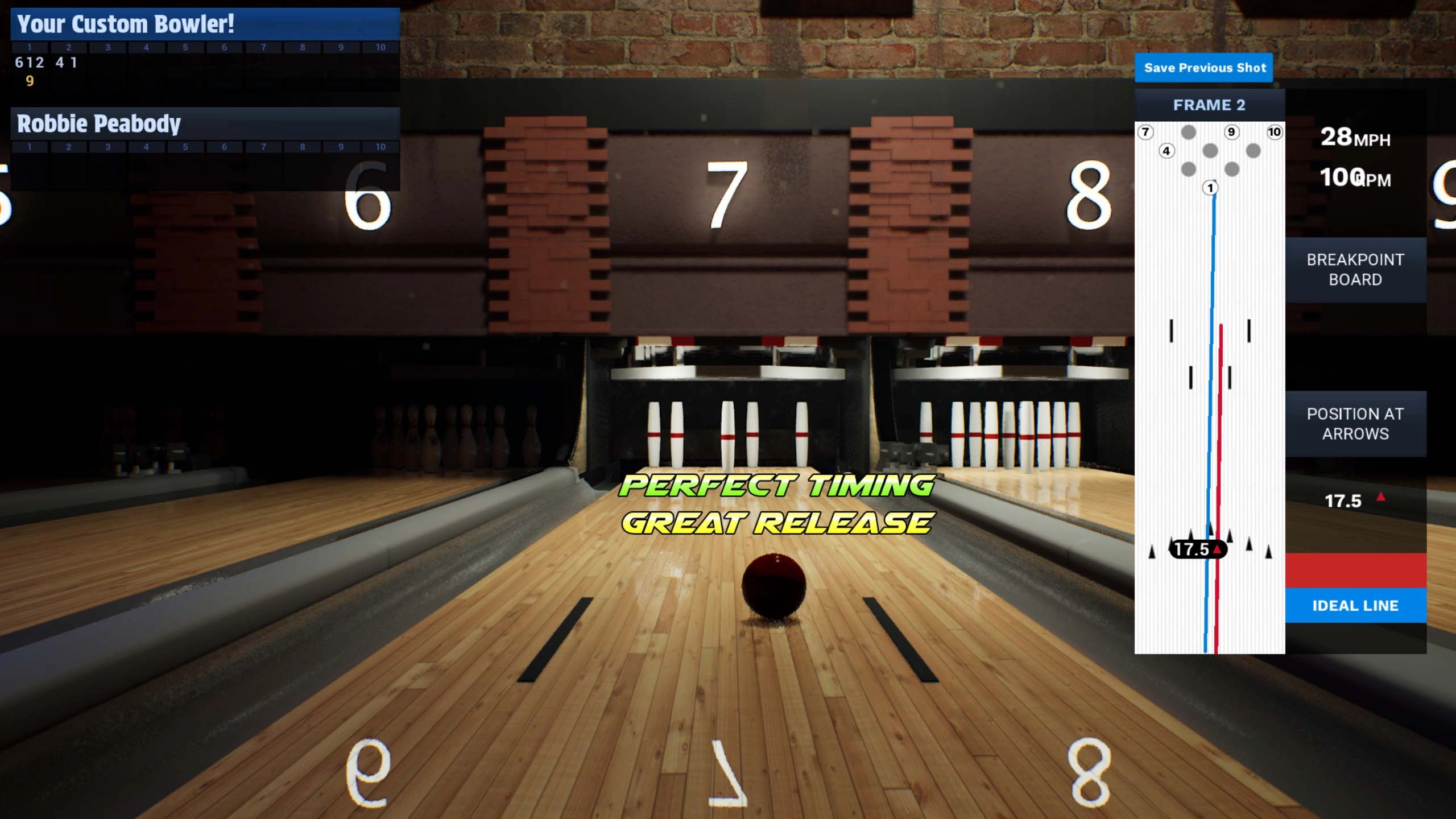 Bowling lane in PBA Pro Bowling 2026 showcasing a bowler