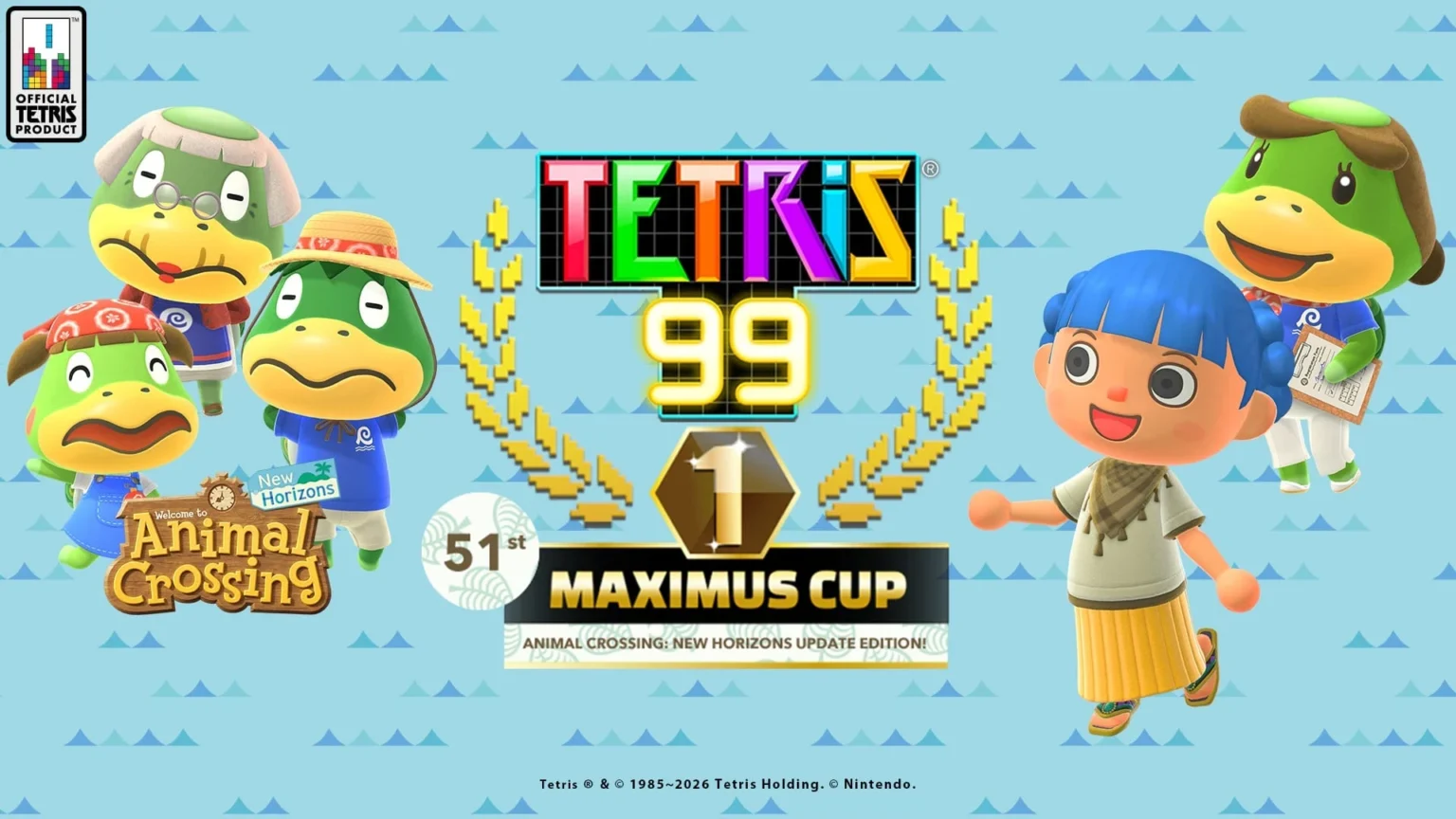 Tetris 99 lines up 51st MAXIMUS CUP with Animal Crossing crossover