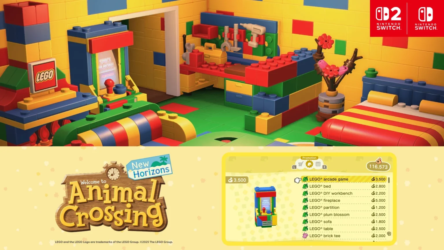 LEGO crossover lands in Animal Crossing: New Horizons this month