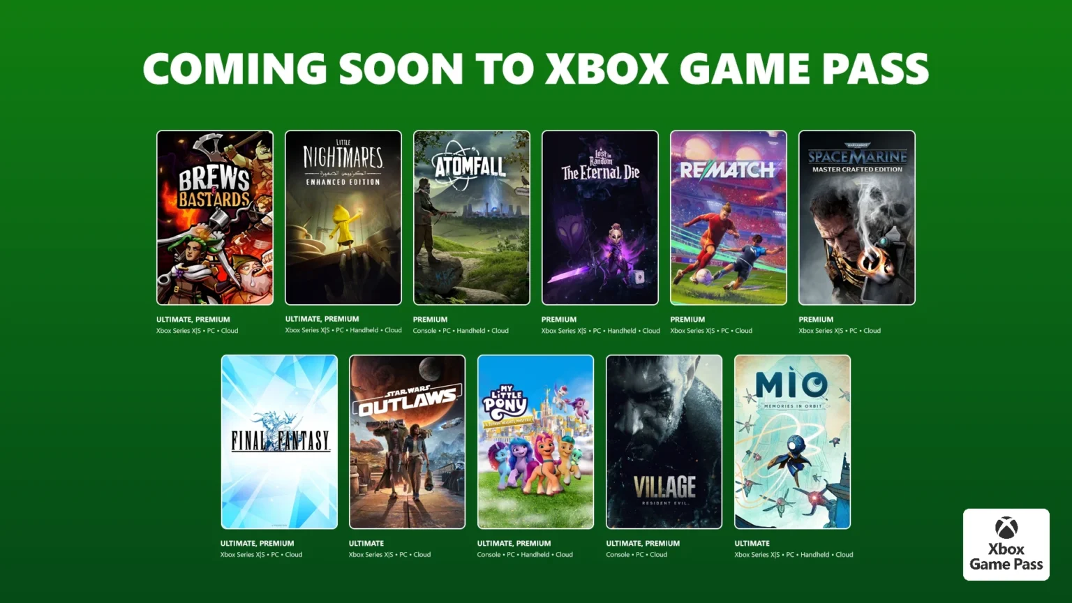 Xbox Game Pass starts January with Outlaws, Village, Atomfall and more