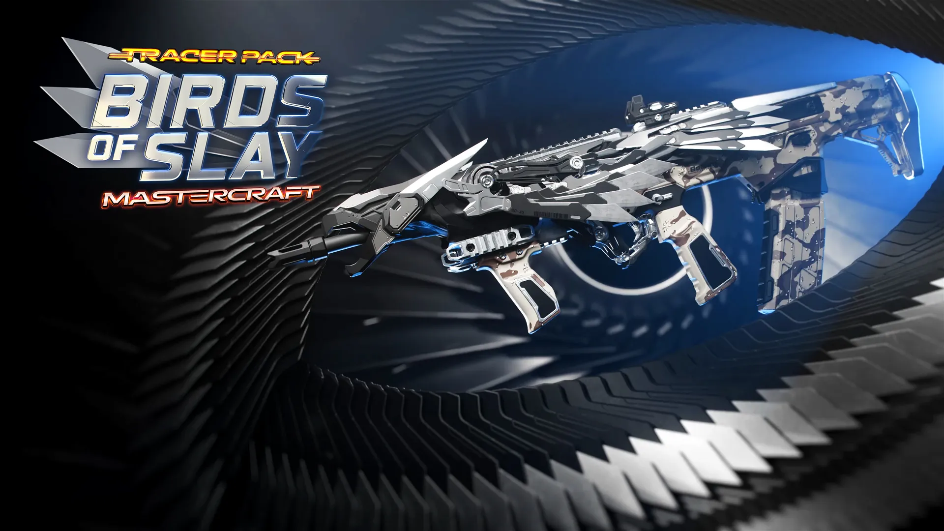 Showcase of the Birds of Slay Mastercraft weapon from Call of Duty®: Black Ops 7