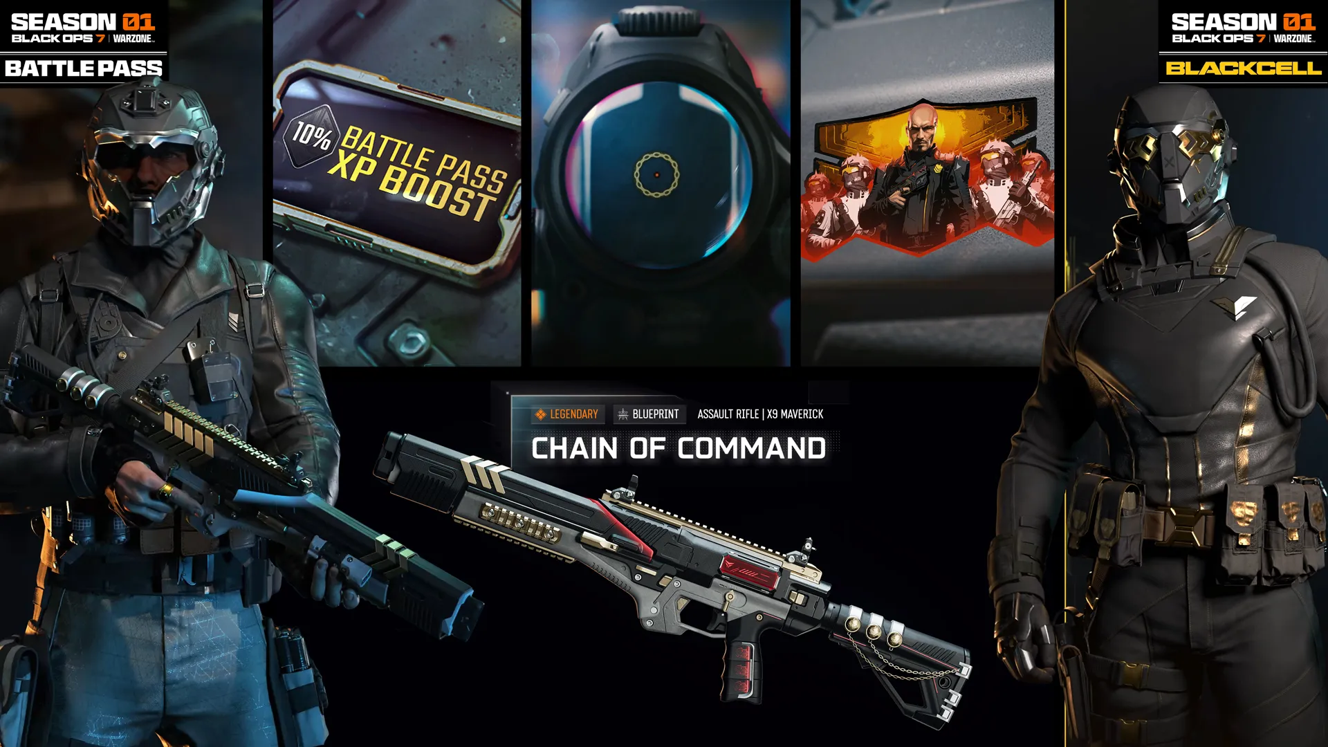 Season 01 Battle Pass for Call of Duty: Black Ops 7 features new weapons, Operators, and exclusive rewards.