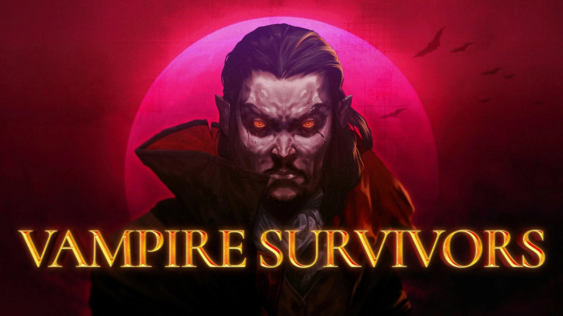 Vampire Survivors game cover featuring a mysterious character against a dark, moody backdrop, priced at $4.99.