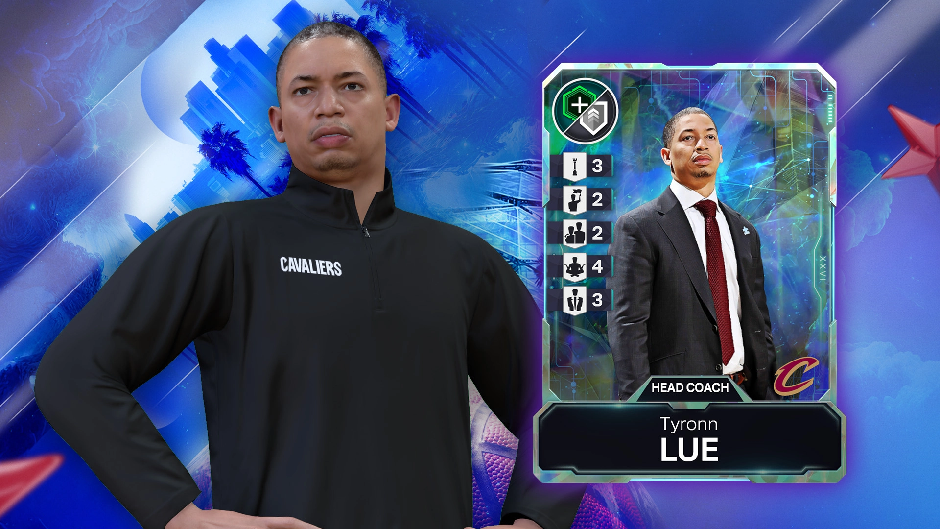 NBA 2K26 features Tyronn Lue as a head coach card, highlighting his strategic skills and leadership
