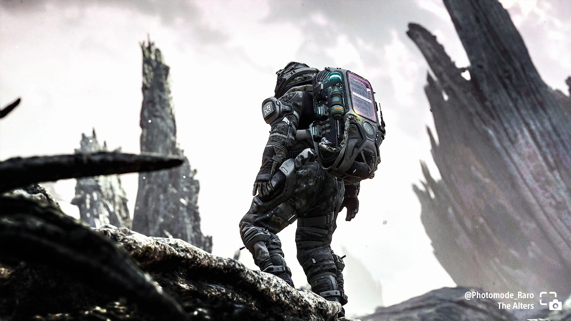 Astronaut in rugged terrain, capturing the essence of exploration in The Alters game. Share your 2025 gaming highlights!