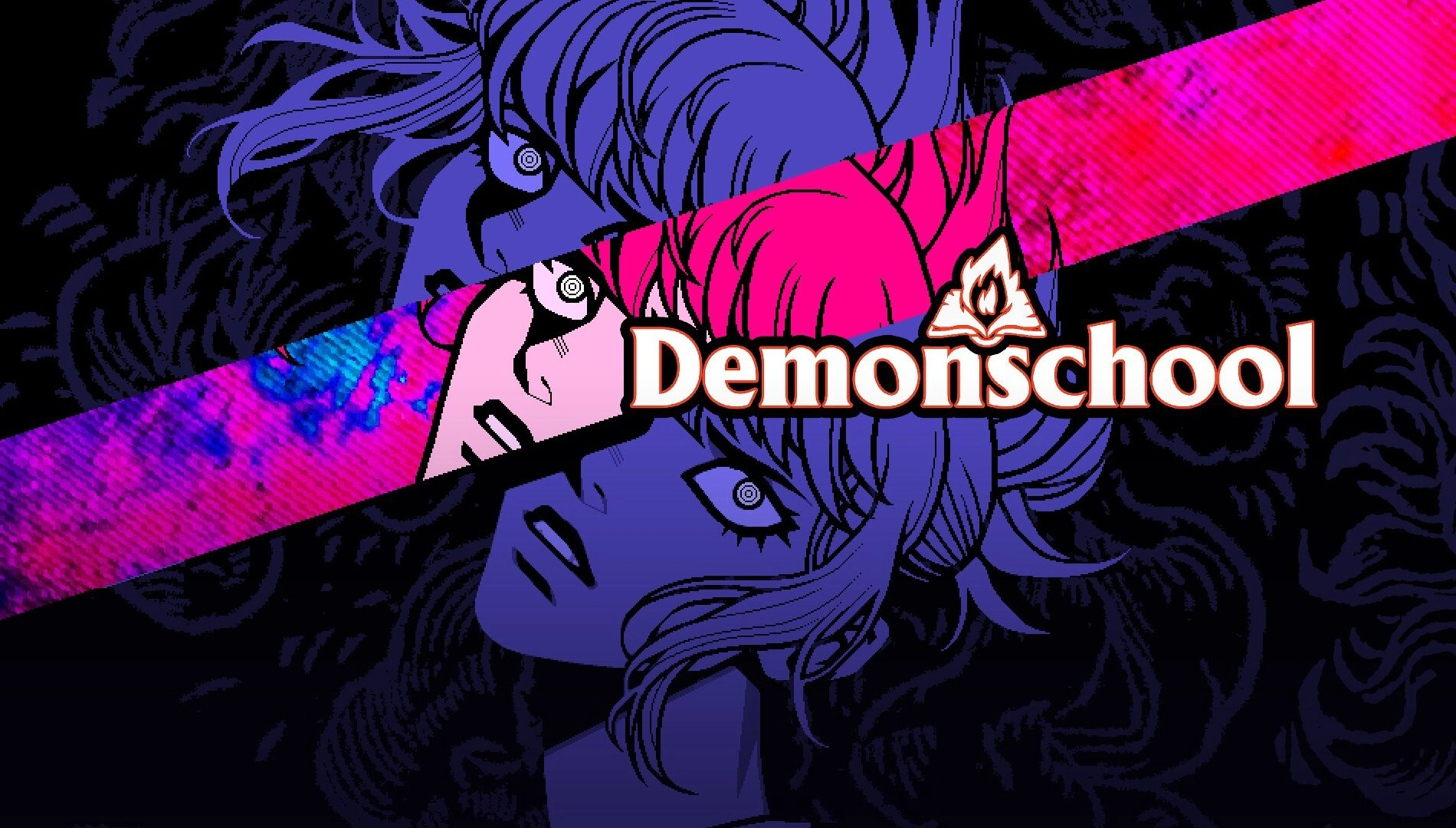 Demonschool game art featuring vibrant colors and striking character design, perfect for indie game enthusiasts this Novem...